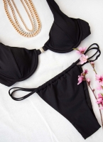 Σετ high leg bikini με κλιπ κούμπωμα