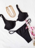 Σετ high leg bikini με κλιπ κούμπωμα