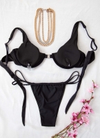 Σετ high leg bikini με κλιπ κούμπωμα