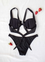 Σετ lurex bikini με κρίκους