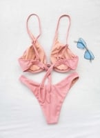 Σετ lurex bikini με μπανέλα