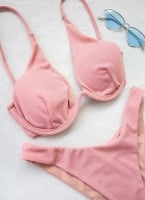 Σετ lurex bikini με μπανέλα