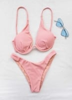 Σετ lurex bikini με μπανέλα