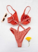 Σετ lurex bikini με μπανέλα