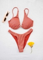 Σετ lurex bikini με μπανέλα