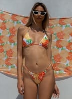 Σετ μπικίνι floral  με παρεό