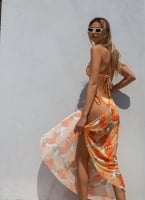 Σετ μπικίνι floral  με παρεό