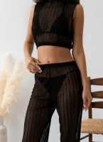 Beachwear σετ παντελόνι με τοπ