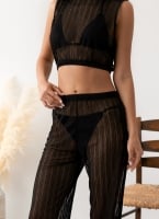 Beachwear σετ παντελόνι με τοπ