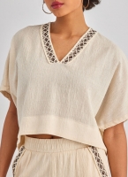 Σετ ρούχων λινό με boho σχέδιο