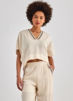 Σετ ρούχων λινό με boho σχέδιο