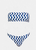 Σετ ruched μπικίνι με διχρωμία