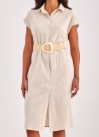 Shirt dress με δετό ζωνάκι ONLY 15320260