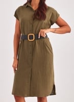 Shirt dress με δετό ζωνάκι ONLY 15320260