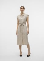Shirt dress ριγέ αμάνικο με λινό Vero Moda 10282532