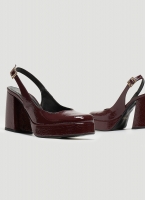 Γόβες Slingback λουστρίνι με ανοιχτή φτέρνα tfp