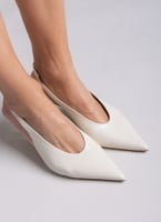 Slingback γόβες μυτερές CORINA