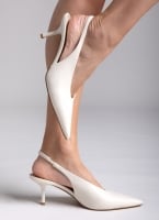 Slingback γόβες μυτερές CORINA
