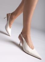 Slingback γόβες μυτερές CORINA