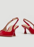 Γόβες Slingback μυτερές λουστρίνι ERYNN