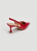 Γόβες Slingback μυτερές λουστρίνι ERYNN