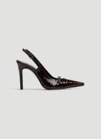 Γόβες slingback μυτερές  λουστρίνι TFP