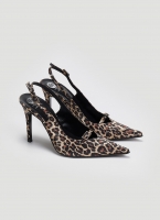 Γόβες μυτερές slingback σατέν TFP