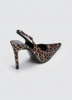 Γόβες μυτερές slingback σατέν TFP