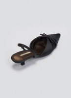 Slingback σατέν γόβες με φιόγκο CORINA