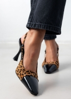 Γόβες Slingback suede με print Tfp