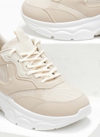 Sneakers chunky με διάτρητο ύφασμα