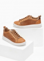 Sneakers δερμάτινα με διάτρητο σχέδιο Carmela 160797