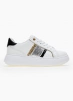 Sneakers flatforms με glitter