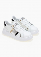 Sneakers flatforms με glitter
