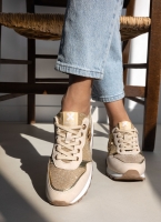 Sneakers με glitter ύφασμα Xti 142374