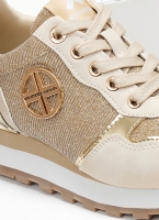 Sneakers με glitter ύφασμα Xti 142374