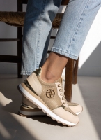 Sneakers με glitter ύφασμα Xti 142374