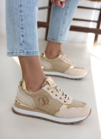 Sneakers με glitter ύφασμα Xti 142374