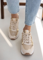 Sneakers με glitter ύφασμα Xti 142374