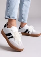 Sneakers με πέρλες και δαντέλα ERYNN