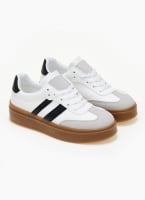 Sneakers flatforms με ρίγα