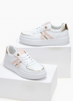 Sneakers με σχέδιο και διχρωμία