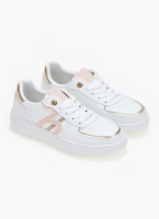 Sneakers με σχέδιο και διχρωμία