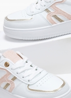 Sneakers με σχέδιο και διχρωμία