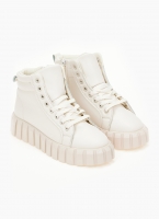 Sneakers μποτάκια με σχέδιο στη σόλα