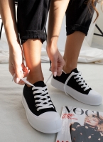 Sneakers πάνινα με διπλή σόλα