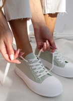 Sneakers πάνινα με διπλή σόλα