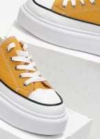 Sneakers πάνινα με ψηλή σόλα