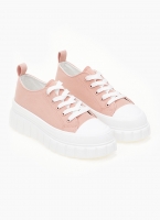 Sneakers πάνινα με σχέδιο στη σόλα