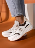 Sneakers wedges με σχέδιο